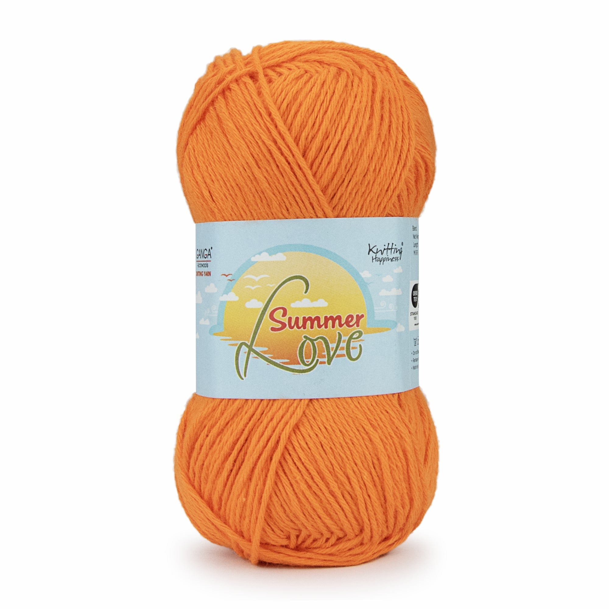 Summer Love Knitting Yarn 50g - Tangy Orange
