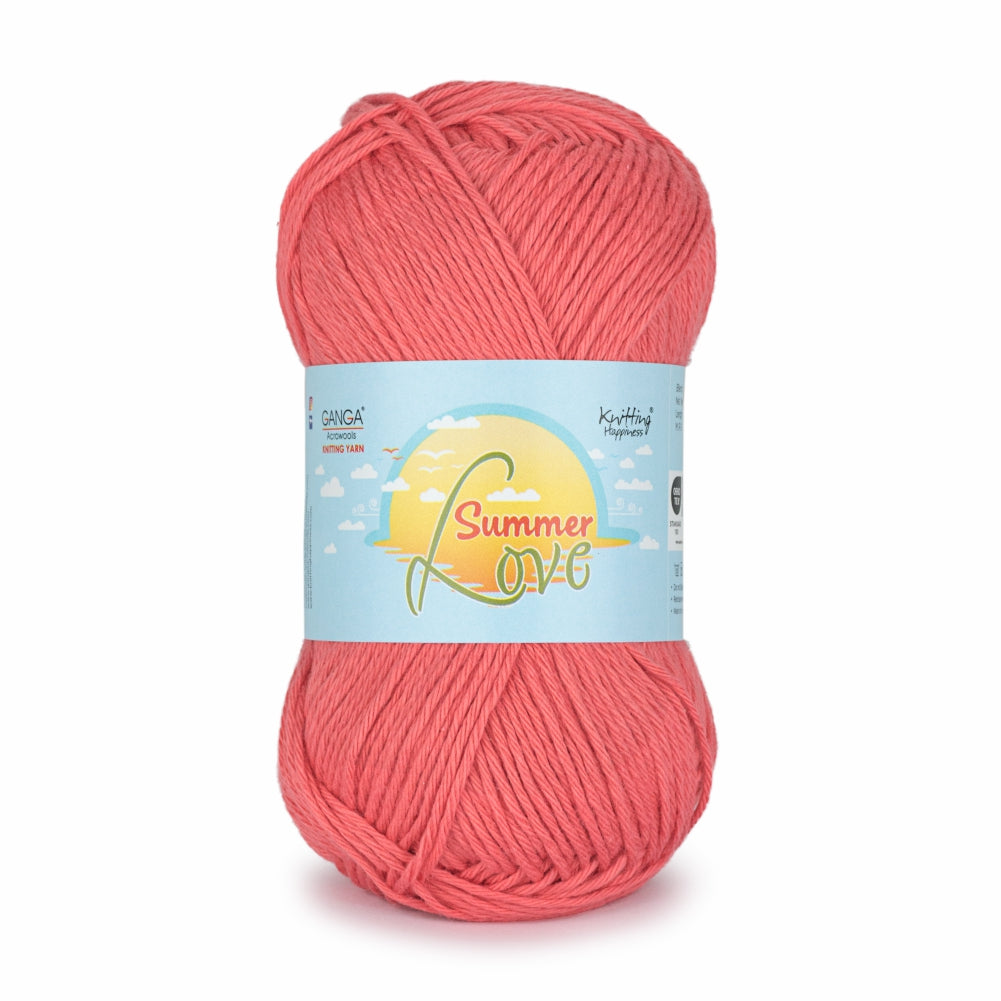 Summer Love Knitting Yarn 50g - Light Coral