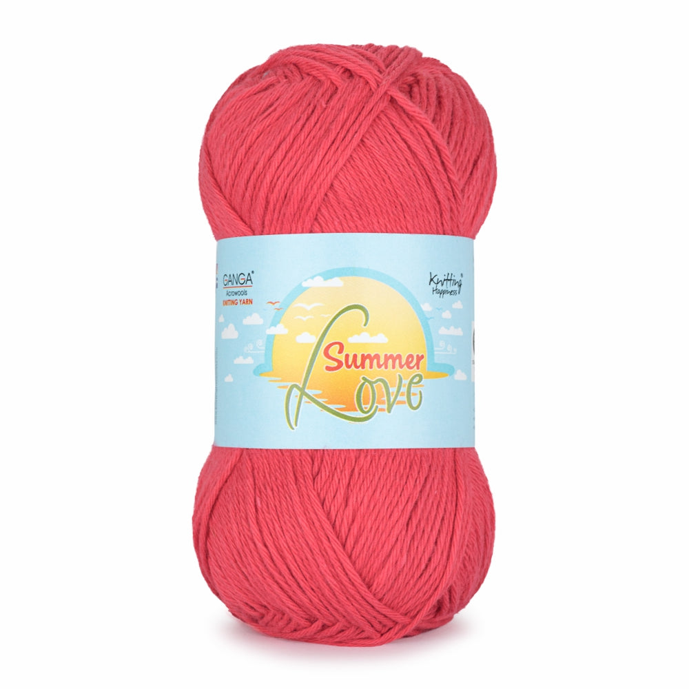 Summer Love Knitting Yarn 50g - Old Rose