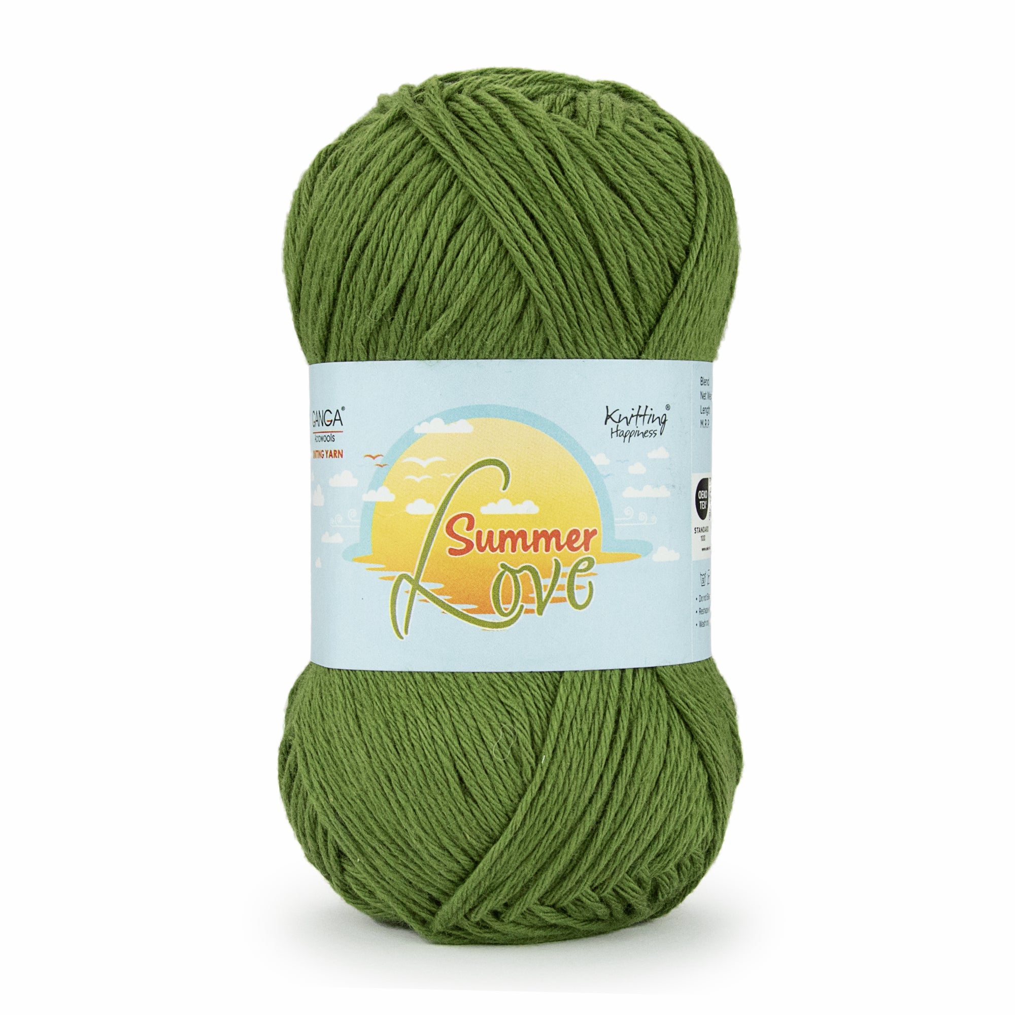 Summer Love Knitting Yarn 50g - Green leaf