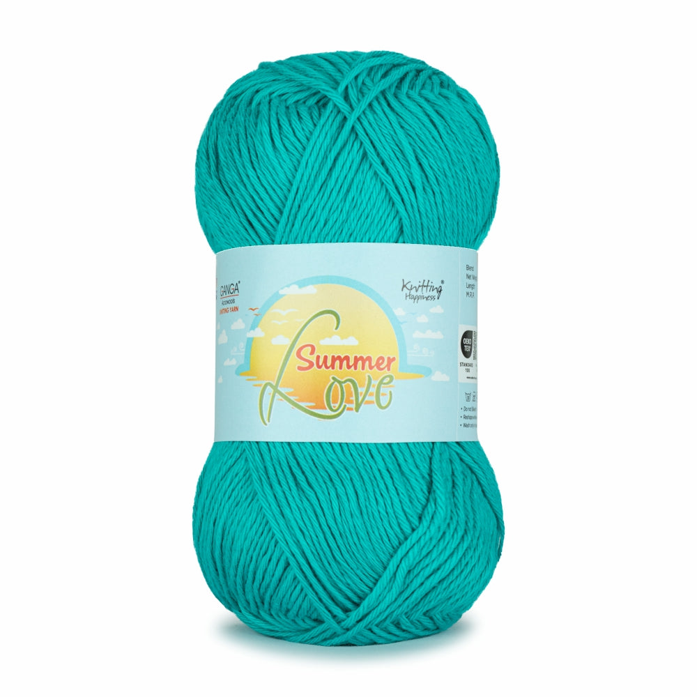 Summer Love Knitting Yarn 50g - Persian Green