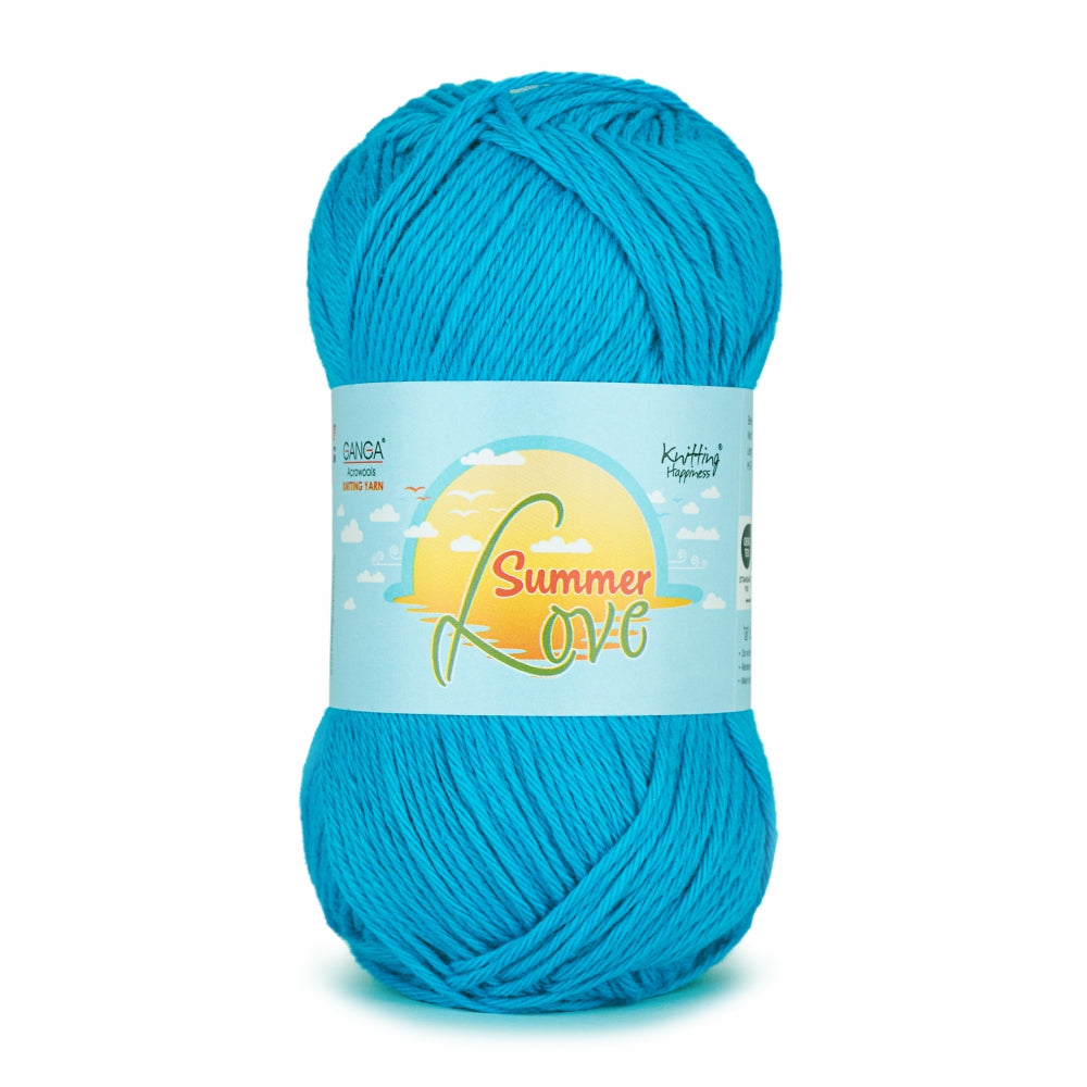 Summer Love Knitting Yarn 50g - Blue Lagoon