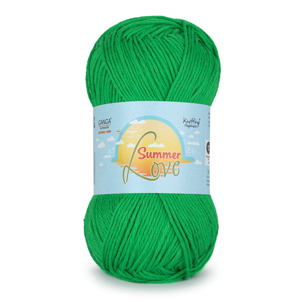 Summer Love Knitting Yarn 50g - Dark Spring Green